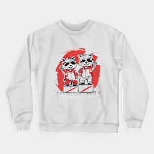 F1 Ferrari racoons, Charles Leclerc, Carlos Sainz, Formula 1 Graphic shirt (please send us a message if you want another custom design) Crewneck Sweatshirt